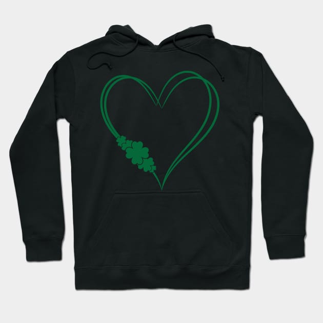 Shamrock Heart Hoodie by Rowdy Designs